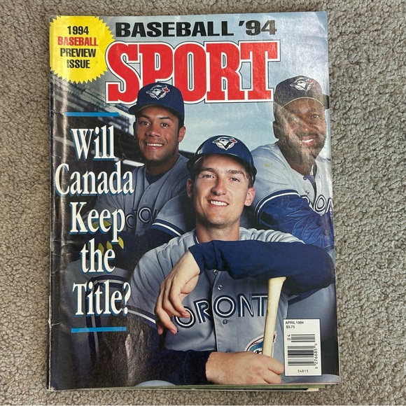inside sports magazine Other - vintage April 1994 issue of Sport magazine features Toronto Blue Jays players